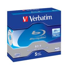Verbatim 43715 BD-R 25GB 6X 5 Pack