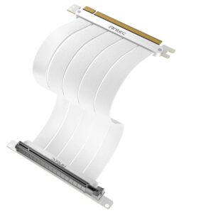 Antec PCIE-4.0 Riser Cable (200mm White) High Quality Gold Plated and Shielded P
