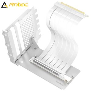 Antec AT-RCVB-BK200-PCIE5 RTX50 PCI-E 5.0 Riser Cable Vertical Bracket Kit - Whi