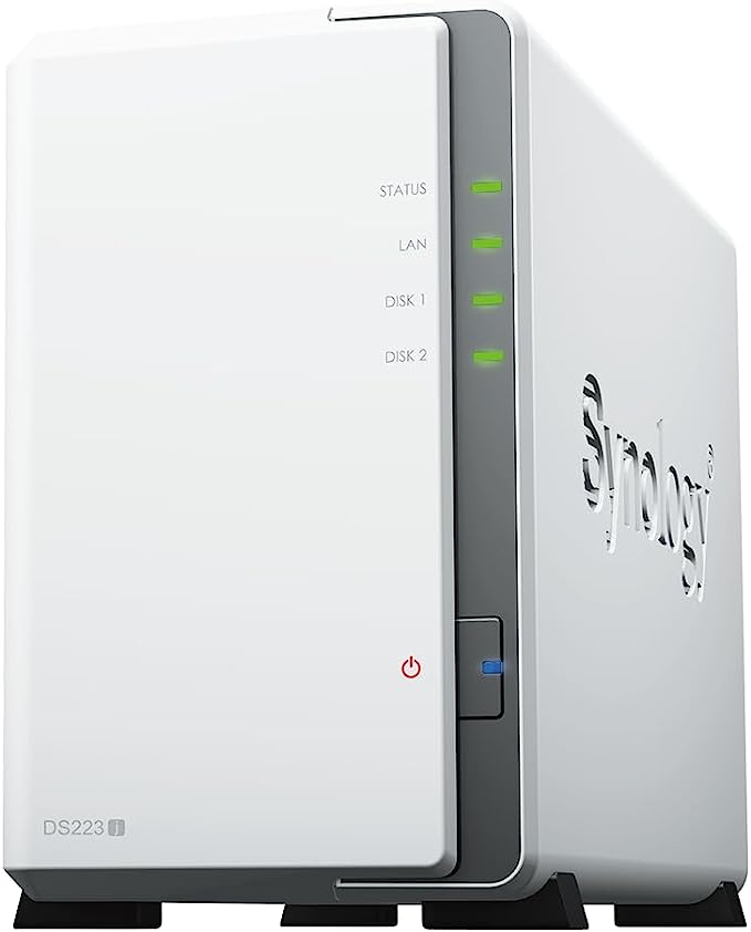 Synology DiskStation DS223J 2-Bay 3.5' SATA HDD/ 2.5' SATA SSD/ 4-core 1.7 GHz
