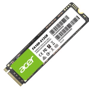 ACER FA100-512GB SSD M.2 NVMe PCIe Gen 3*4 Read speed 3300MB/ sWrite Speed 2200M