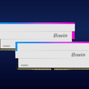 BIWIN DDR5 Memory DW100 RGB Memory 6000MHz 32GB (16GB*2) CL30-38-38-76 1.35V  WH