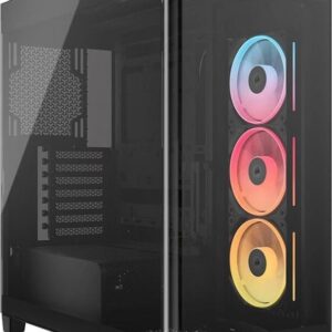 Corsair FRAME 4500X LX-R RGB LINK Panoramic Glass Mid-Tower PC Case Black: up to
