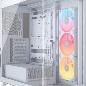 Corsair FRAME 4500X LX-R RGB LINK Panoramic Glass Mid-Tower PC Case White: up to