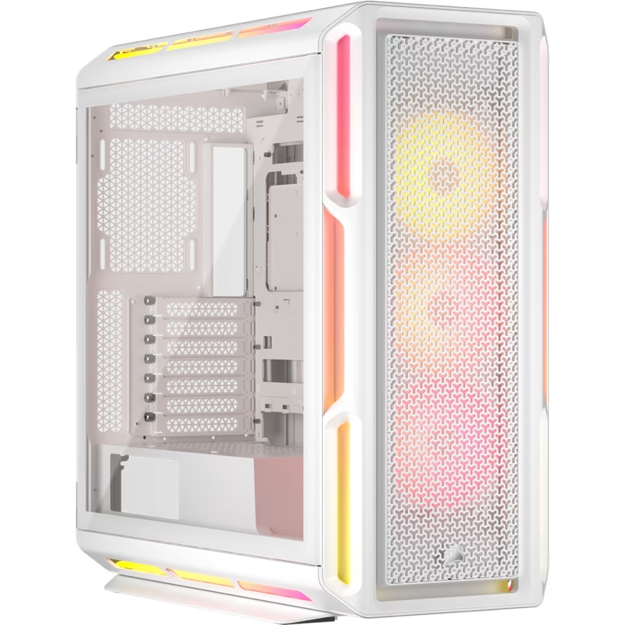Corsair iCUE LINK 5000T LX RGB Mid-Tower High-Performance PC Case - White