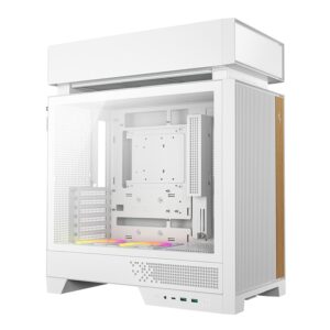 DeepCool CL660 White Innovative Compartmentalized Optimized ATX Case Pre-install