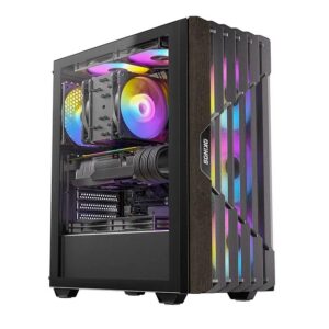 OKINOS Cypress P5 ARGB Oak Wood Trim ATX