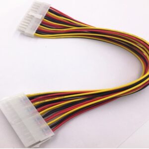 8ware 24 Pin ATX Power Supply Extension Cable Sleeved 30cm Male to Female (20+4