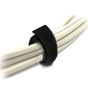 8Ware 25m x 12mm Velcro Wide Cable Tie Hook & Loop Continuous One Sided Self Adh