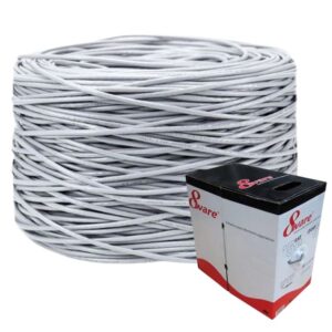 8ware CAT6 UTP Cable 305m Roll Grey Full Copper UTP stranded Wire Ethernet LAN R