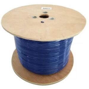 8Ware 350m CAT6 Cable Roll Blue Bare Solid Copper Twisted Core PVC Jacket >305m