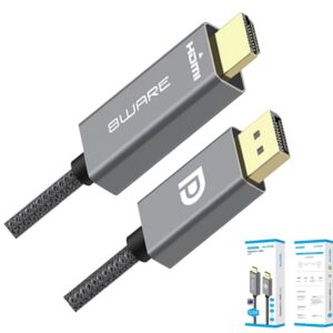 8ware 1m DisplayPort DP to HDMI Male to Male Adapter Converter Cable Retail Pack