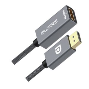 8ware DisplayPort DP to HDMI Adapter Converter Cable 15cm - Male to Female 1080P