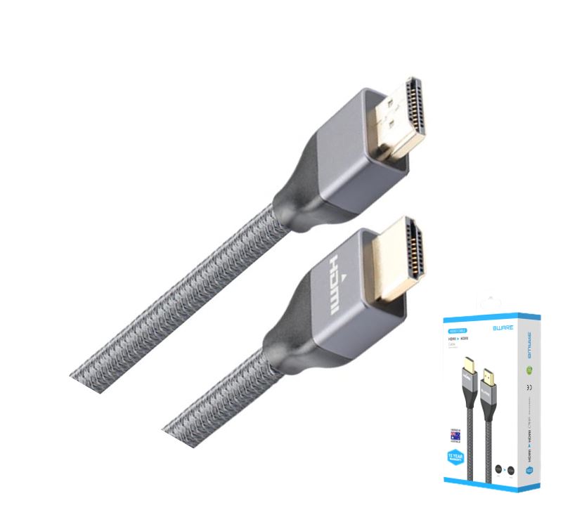 8Ware Premium HDMI 2.0 Cable 1m Retail Pack 19 pins Male to Male UHD 4K HDR High