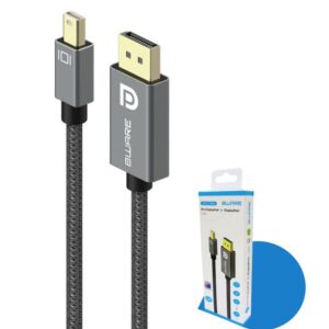 8ware Pro Series 4K 1M 60Hz Mini DisplayPort Male to DisplayPort Male cable high