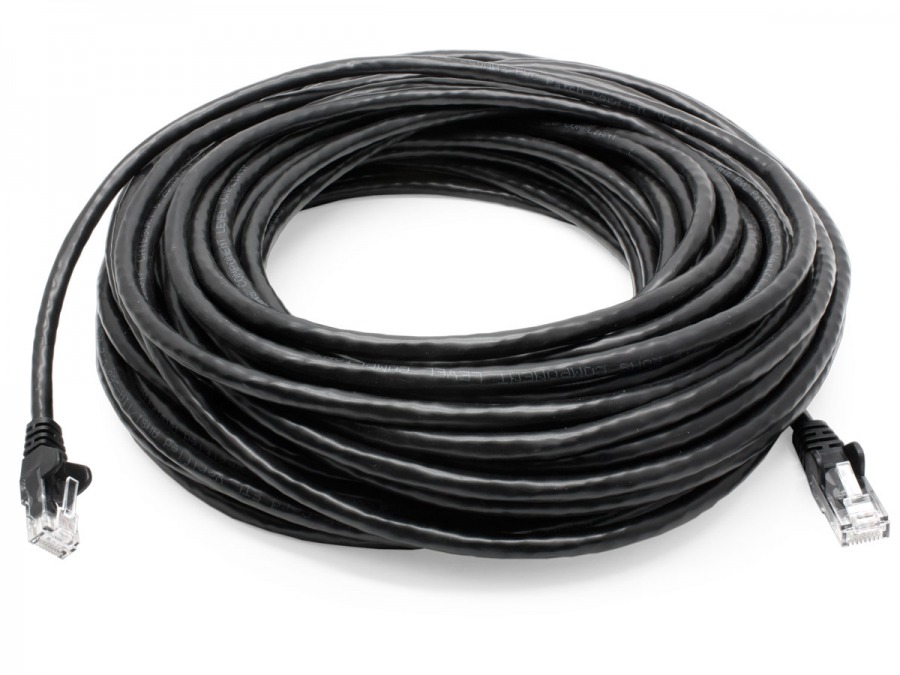 8Ware CAT6 Cable 50m - Black Premium RJ45 Ethernet Network LAN UTP Patch Cord 26