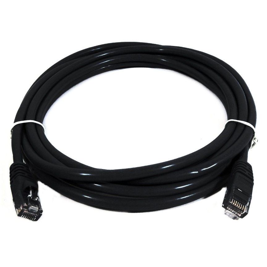 8Ware CAT6A Cable 0.25m (25cm)- Black Premium RJ45 Ethernet Network LAN UTP Patc