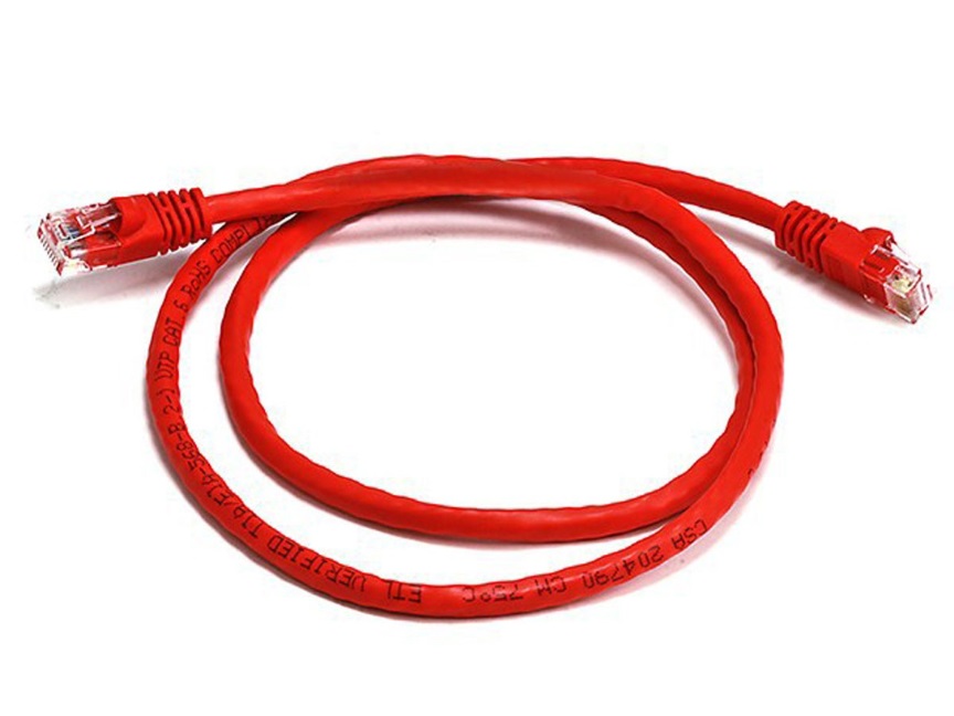 8Ware CAT6A Cable 0.25m (25cm) - Red Color RJ45 Ethernet Network LAN UTP Patch C