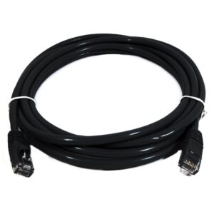 8Ware CAT6A Cable 0.5m (50cm) - Black Color RJ45 Ethernet Network LAN UTP Patch