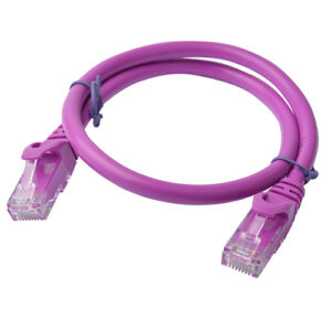 8Ware CAT6A Cable 0.5m (50cm) - Purple Color RJ45 Ethernet Network LAN UTP Patch