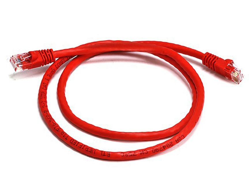 8Ware CAT6A Cable 1m - Red Color RJ45 Ethernet Network LAN UTP Patch Cord Snagle