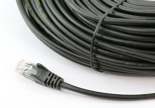 8Ware CAT6A Cable 20m - Black Color RJ45 Ethernet Network LAN UTP Patch Cord Sna
