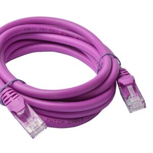 8Ware CAT6A Cable 2m - Purple Color RJ45 Ethernet Network LAN UTP Patch Cord Sna