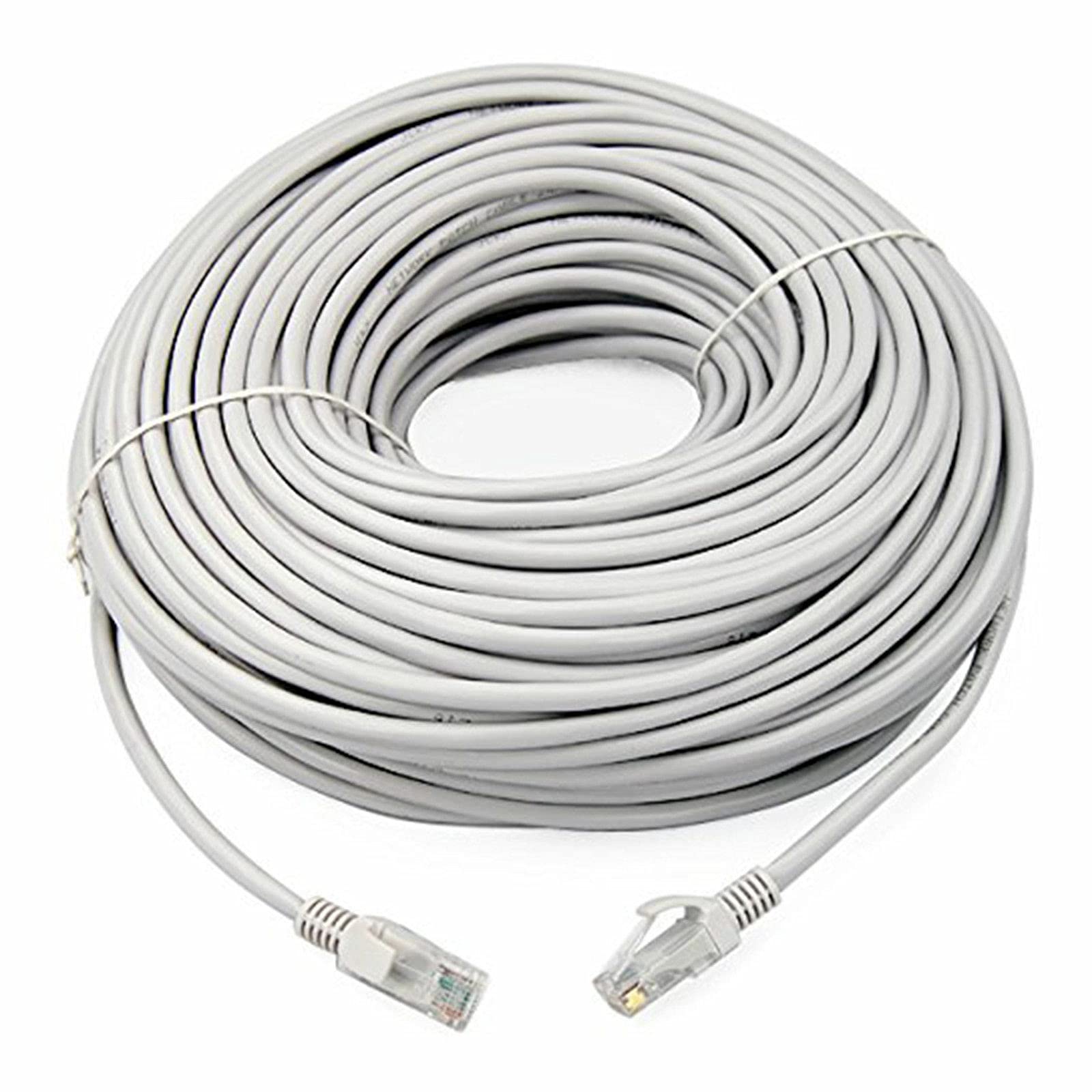 8Ware CAT6A Cable 50m - Grey Color RJ45 Ethernet Network LAN UTP Patch Cord Snag