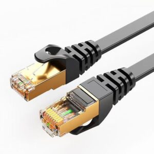 8Ware CAT7 Cable 1m - Black Color RJ45 Ethernet Network LAN UTP Patch Cord Snagl
