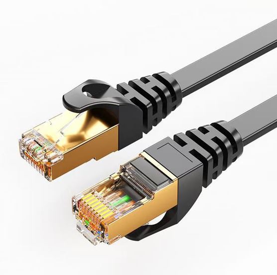 8Ware CAT7 Cable 1m - Black Color RJ45 Ethernet Network LAN UTP Patch Cord Snagl