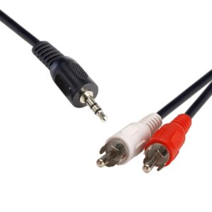 8Ware 3.5 Streo Plug to 2 x RCA Plug Male to Male Vadio Cable for Multi Device 1