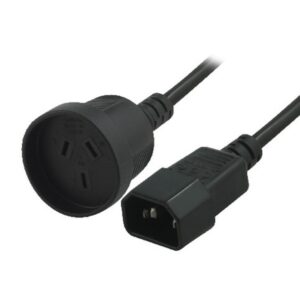 8Ware Power Extension Cable 15cm 3-Pin AU to IEC C14 Female to Male for UPS ~CBC