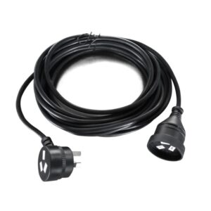 8Ware AU Power Cable Extension  3-Pin Male to Female 2m 3-Pin AU Piggy Back Blac