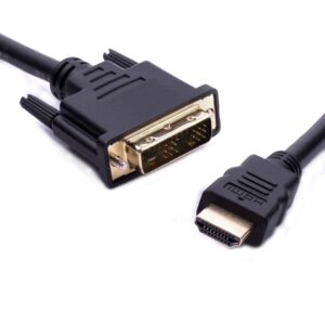 8ware HDMI to DVI-D Adapter Converter Cable 2m - Male to Male 30AWG Gold Plated