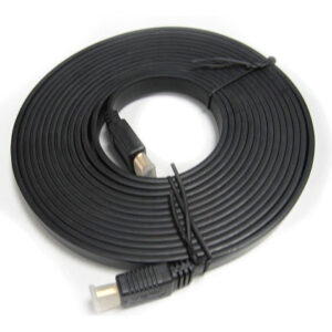8Ware Flat HDMI Cable 5m - V1.4 19pin M-M Male to Male Gold Plated 3D 1080p Full
