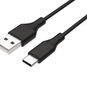 8ware 1m USB-C Type-C Data Sync Charger Cable Black Strong Braided Heavy Duty Ch