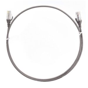 8ware CAT6 Ultra Thin Slim Cable 0.25m / 25cm - Grey Color Premium RJ45 Ethernet