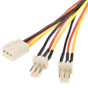 Astrotek Fan Power Cable 20cm - 2x3pin Male to 3 pins Female - for Computer PC C
