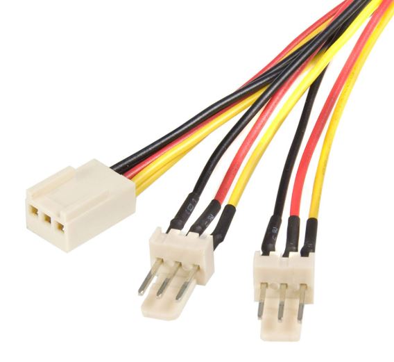 Astrotek Fan Power Cable 20cm - 2x3pin Male to 3 pins Female - for Computer PC C
