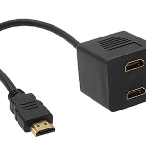 Astrotek HDMI Splitter Cable 15cm - v1.4 Male to 2x Female Amplifier Duplicator