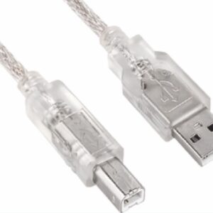 Astrotek USB 2.0 Printer Cable 2m - Type A Male to Type B Male Transparent Colou