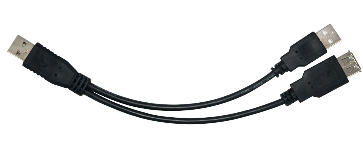 Astrotek USB 2.0 Y Splitter Cable 30cm - Type A Male to Type A Male + Type A Fem