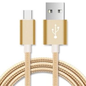 Astrotek 2m Micro USB Data Sync Charger Cable Cord Gold Color for Samsung HTC Mo