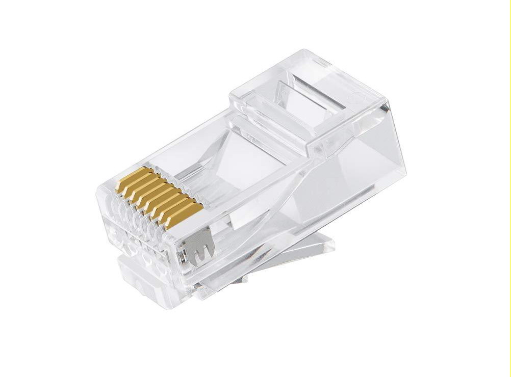 Astrotek CAT6 UTP -RJ45 Connector 8P8C Network Plug 3 Prong Blade 3U' Gold plat