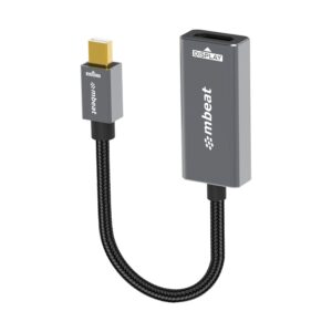 mbeat® Tough Link Mini DisplayPort to HDMI Adapter  Seamless Connectivity  HDMI