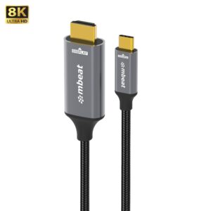 mbeat® Tough Link 8K 1.8m USB-C to HDMI Cable  Host Interface: USB-C Output Int