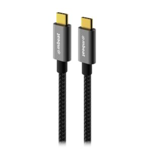 mbeat® Tough Link 1.8m USB 3.2 Gen2 USB-C Cable - Space Grey transfer at speeds