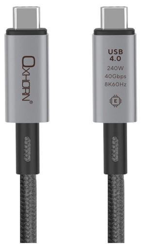 Oxhorn USB 4.0 USB-C Cable 1m Type C to Type C Gen3 40Gbps 5A 100W 8K@60Hz E-Mar
