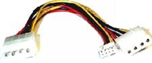 8ware Power Splitter to Hard & FDD + Floppy drv 1x Molex (Female) to 2x Molex (M