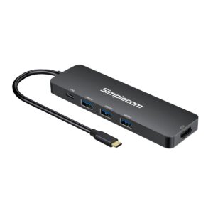 Simplecom CH545 USB-C 5-in-1 Multiport Adapter Docking Station with 3-Port USB 3